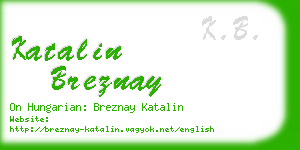 katalin breznay business card